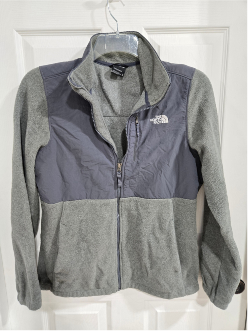Women's The North Face Fleece Jacket Size M Grey Dark Grey